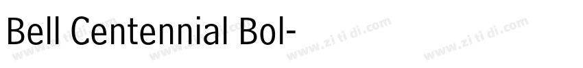 Bell Centennial Bol字体转换